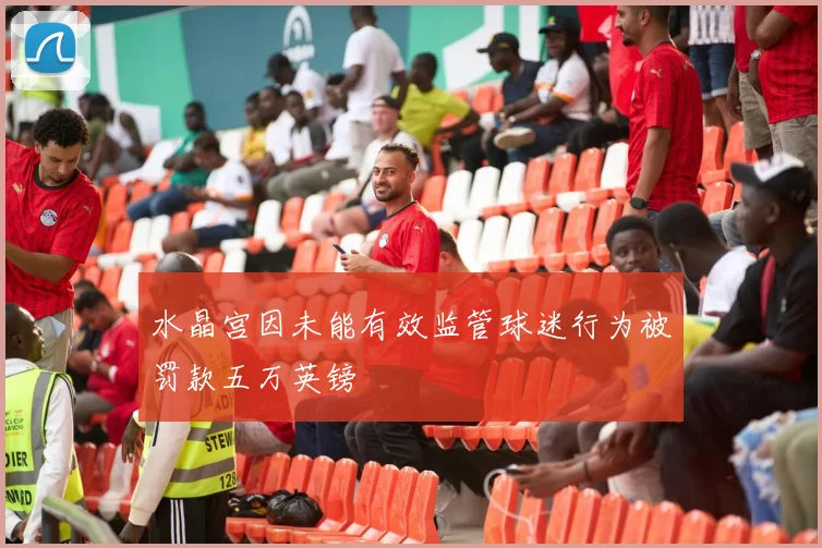水晶宫因未能有效监管球迷行为被罚款五万英镑